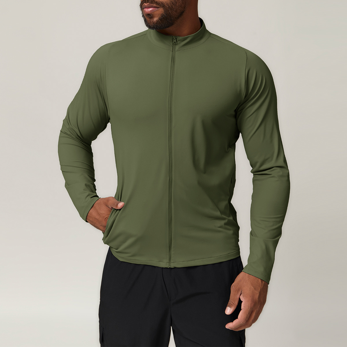 Stand-Collar Warm Jacket