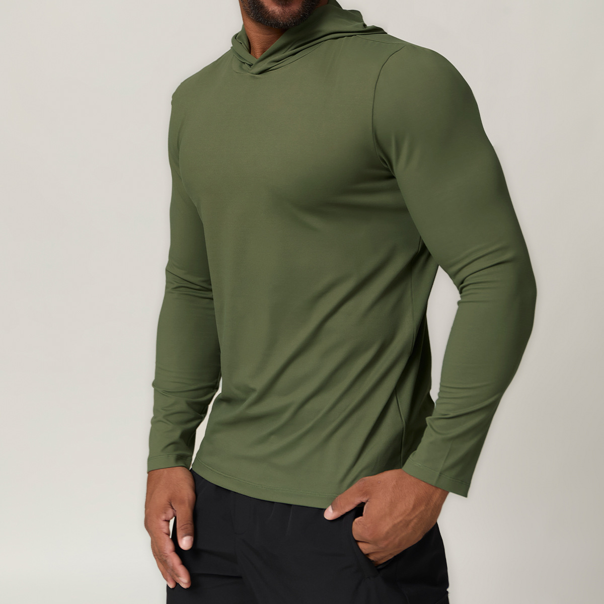 Men Quick-Dry Hood Pullover