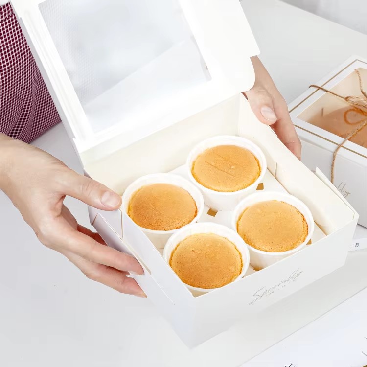 6 Cup Windowed Cupcake Gift Box