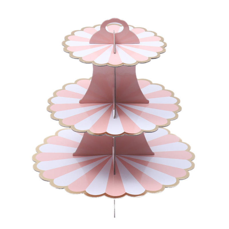 3 Layer Gold Plated Party Stand