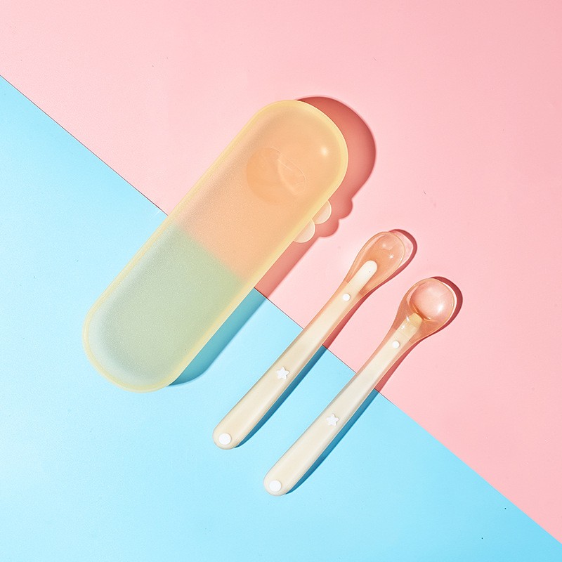 Baby Silicone Feeding Spoon Set