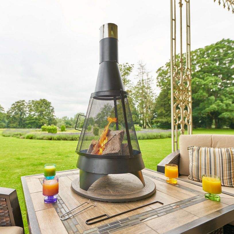 Mesh Chiminea Outdoor Fire Pit