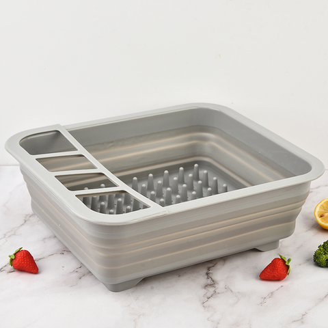 Silicone Basin Collapsible Drain Rack