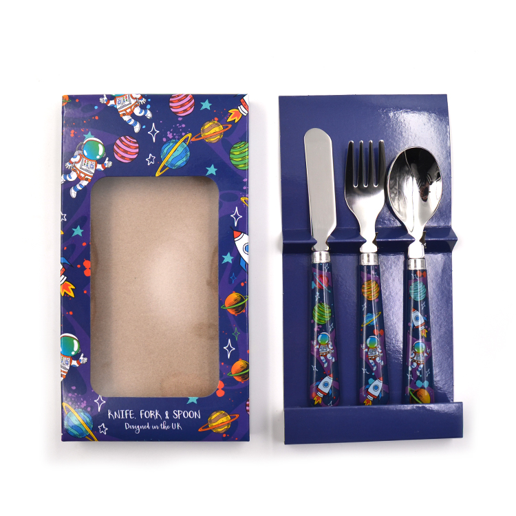 Cartoon Handle Kids Cutlery Set