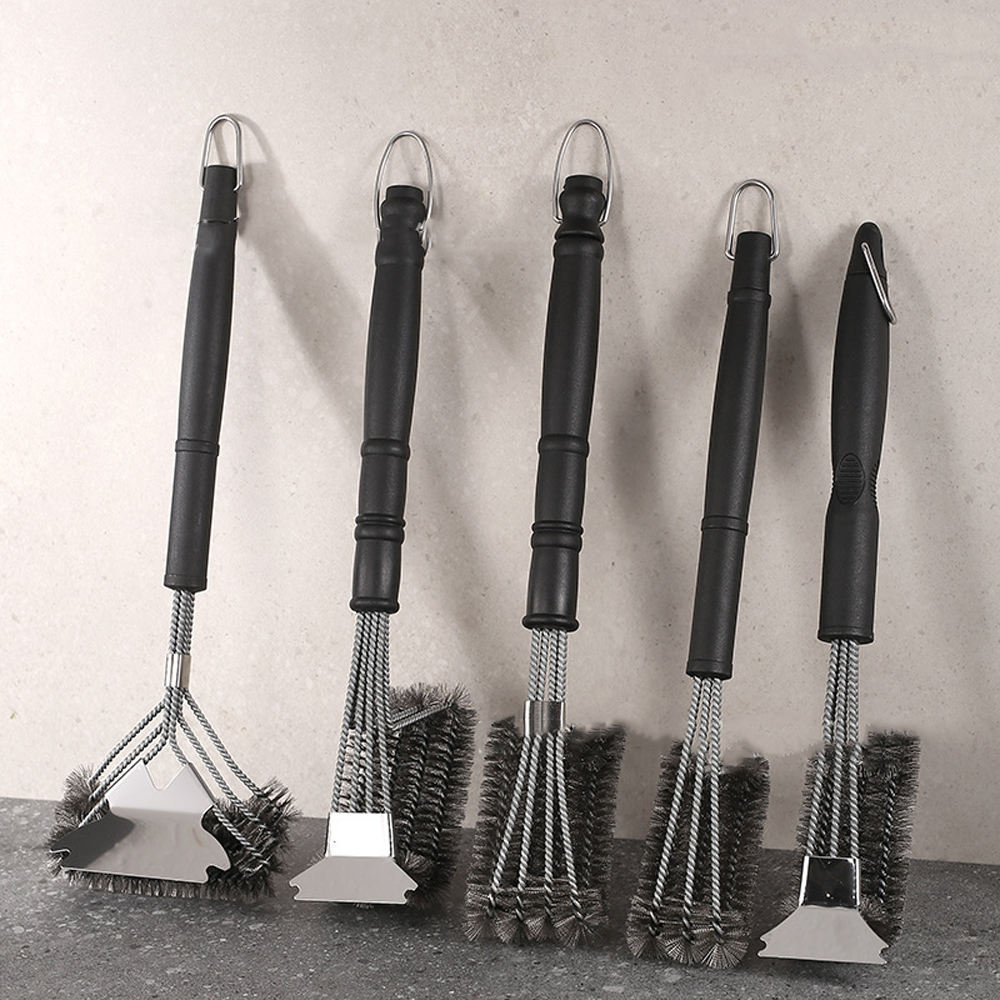 Stainless BBQ Brush Grip