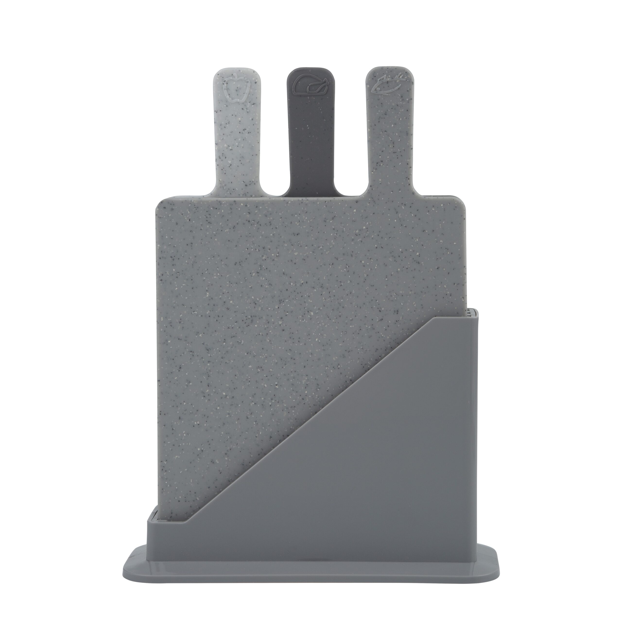 4-Piece Luxury Plastic-Handle Boards & Stand for Bread