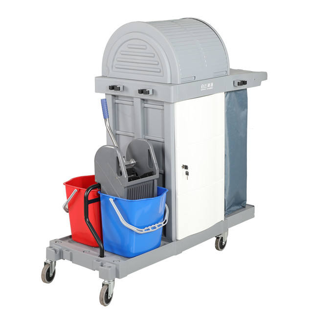 Multi-Function Mop Wringer Trolley