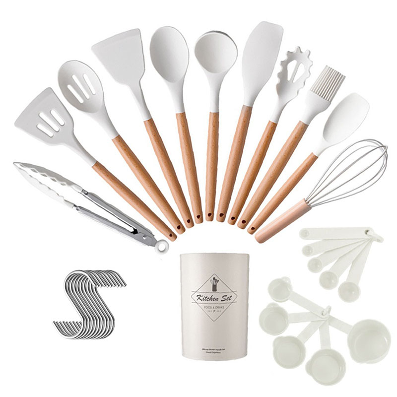 11pcs Kitchen Utensils pcs Kitchen Utensils Set with Wood Handle