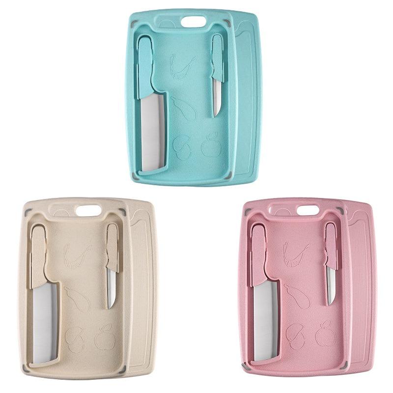 3 in 1 Cutting Board with Chef Knives
