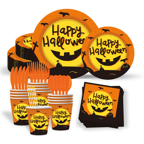 Halloween Bat Paper Tableware