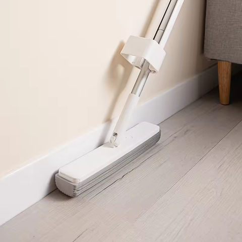 Hand Free Stick On Microfiber Mop