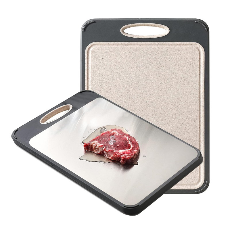 Double Sided Stainless Steel Cutting Board