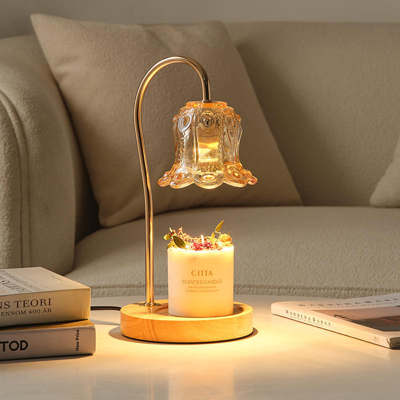 Glass Wax Melt Warmer Timer Lamp