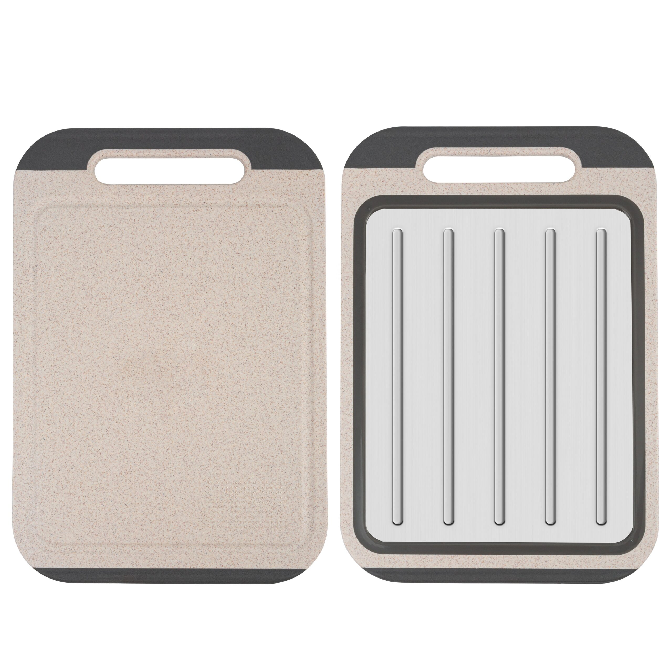 Double-Side Stainless/Plastic Quick-Thaw Cutting Board