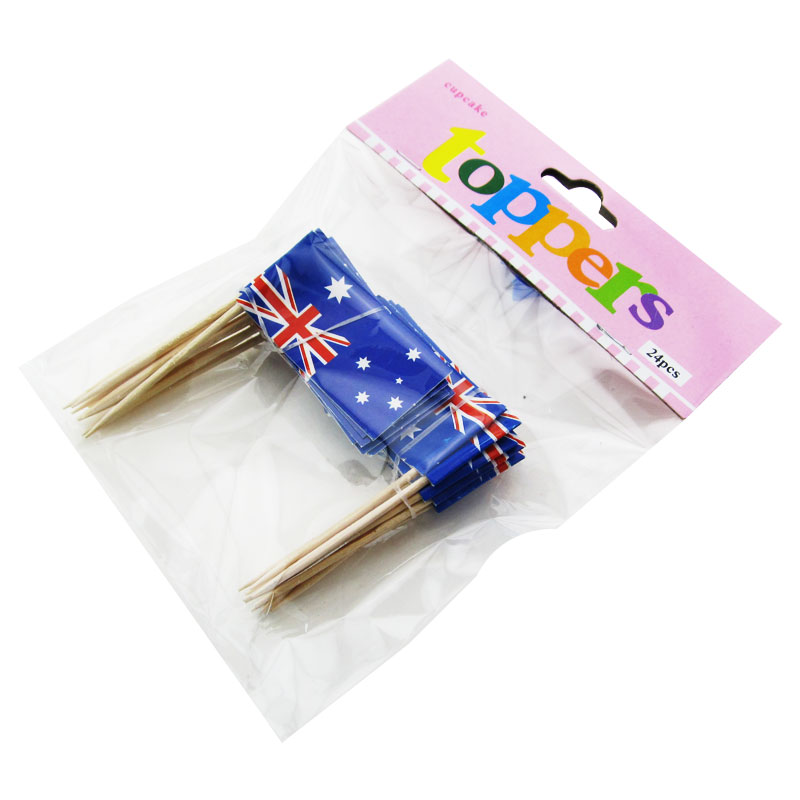 DIY Flag Toothpick Cake Topper