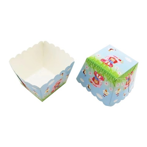 Gift Pattern Paper Cake Cups