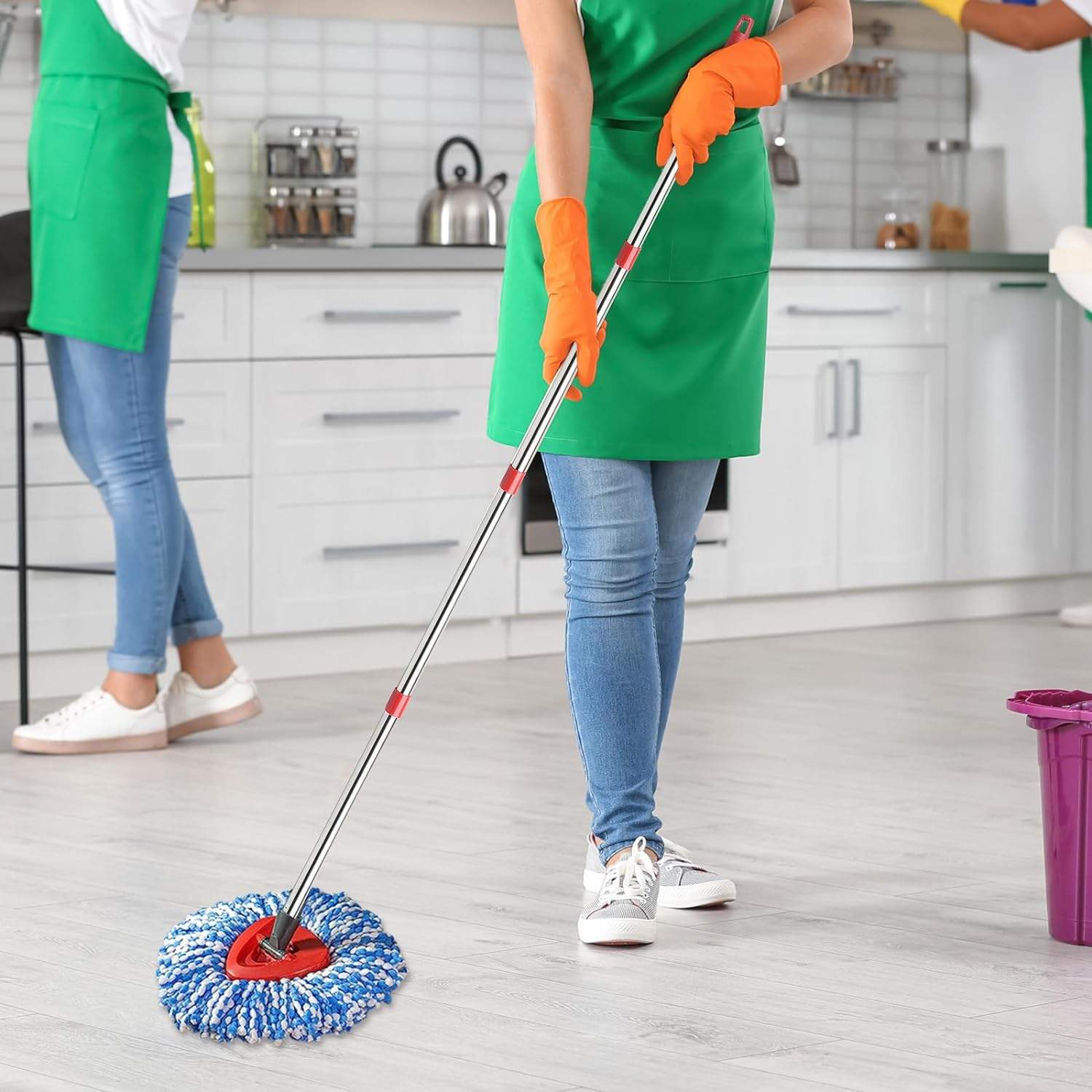 Wring Clean Microfiber Spin Mop Head Set