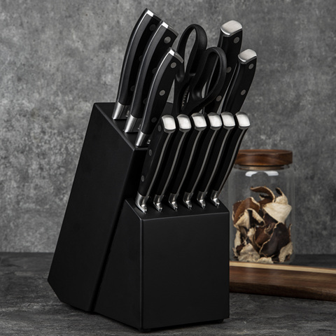 German 13pc PP Handle Stainless Steel Carving Knife Set