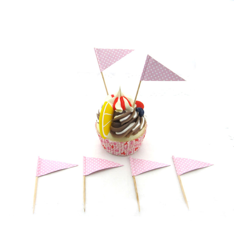Wooden Toothpick Flag Party Topper