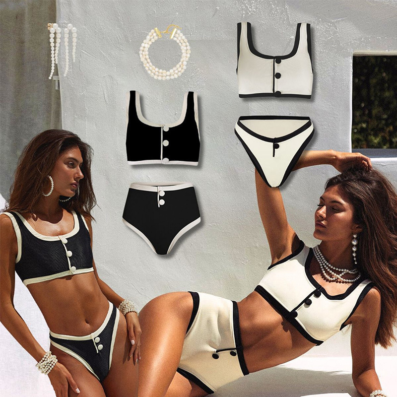 Color Block Micro Bikini