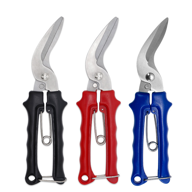 Angled Agricultural Shears With Abs Handles