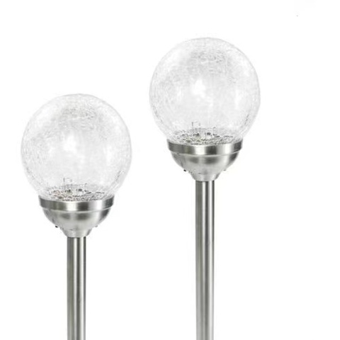 Solar Garden Light Crackle Glass Ball