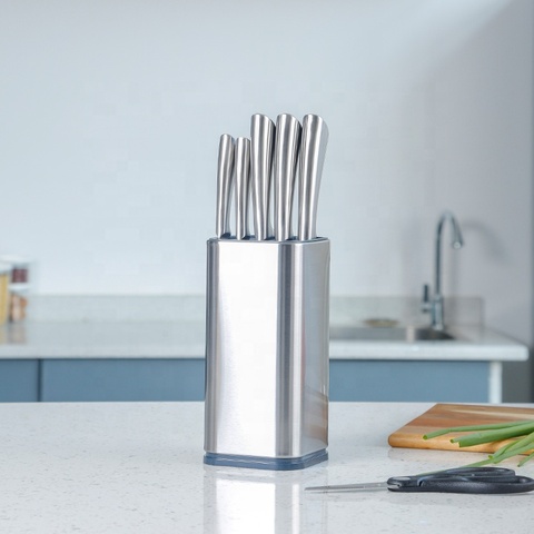 Hollow 3CR13 Chef Slicer 9pc Knife Set
