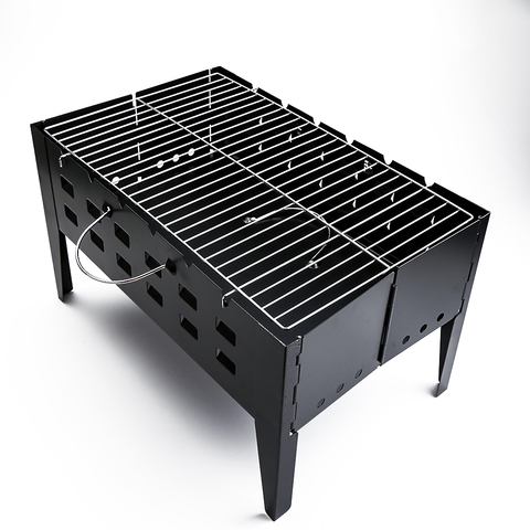 Thickened folding barbecue grill