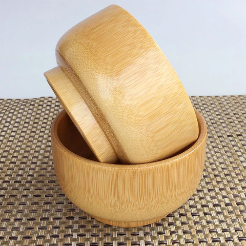 Reusable Bamboo Round Bowl