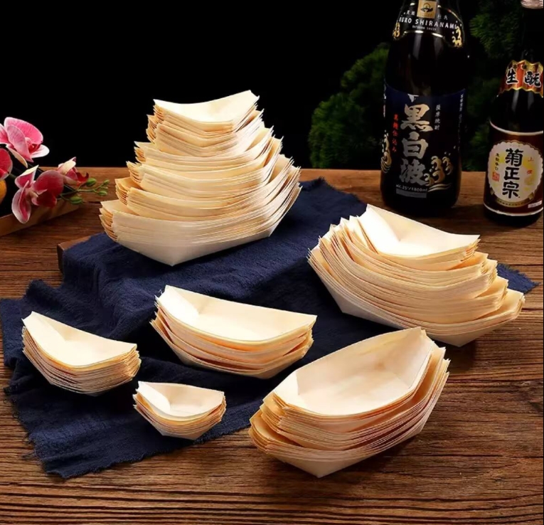 Wooden Sushi Boat Multi Size