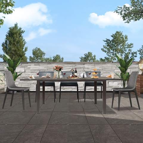8 Seats Extendable Aluminium Park Table