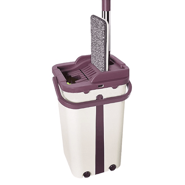 Hand Free Microfiber Squeeze Spin Mop & Bucket