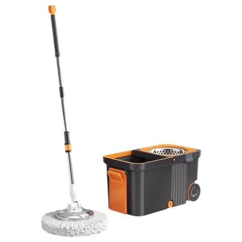 Thick Cloth Bucket Hand Free Spin Mop