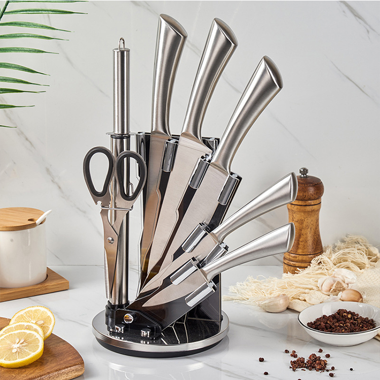 Hyri-Hot-Selling-8pcs-Chef-Knife-Hollow.jpg 8pcs Hollow Stainless Steel Knife Acrylic Set