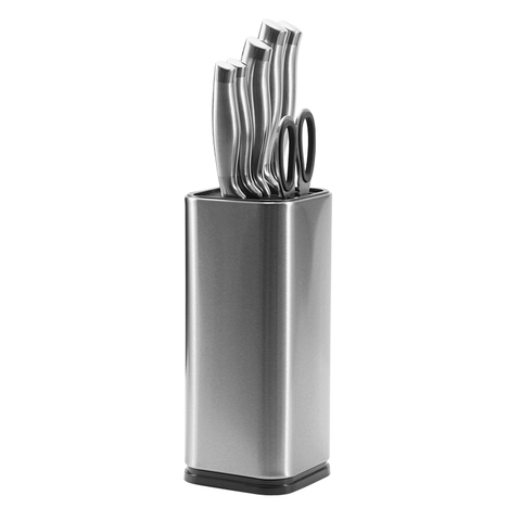 6pcs Stainless Steel Hollow Handle Kitchen Knife Set With Scissors