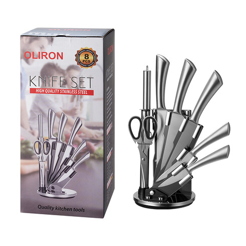 8pcs Hollow-Handle Chef Knife Gift Set