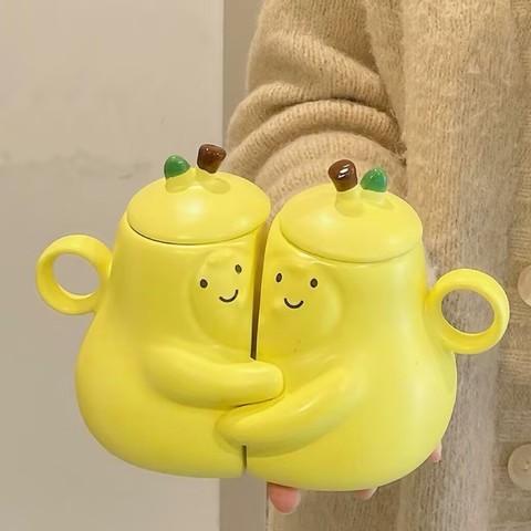 L-Kawaii-Never-Divide-Pear-Hugging-Pear.png_480x480.jpg Never Divide Pear Hugging Pear Couple Mug