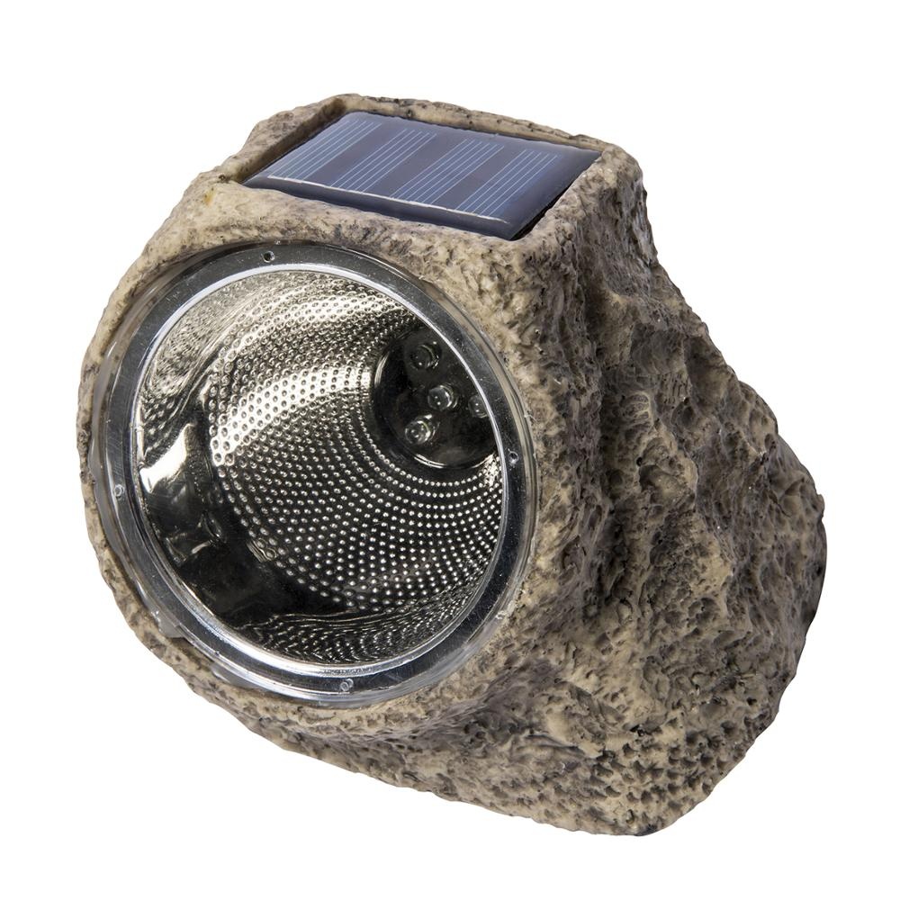 LED Polyresin Solar Garden Statue Rock Light