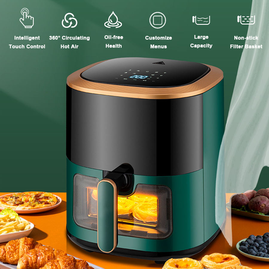 Green Visual Smart Air Fryer
