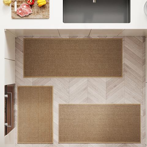 Non Slip Linen Kitchen Floor Mat