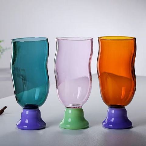 M-High-value-Contrast-Color-Glass-Cup.jpg_480x480.jpg 120ml Classical Vertical Stripes Borosilicate Glass