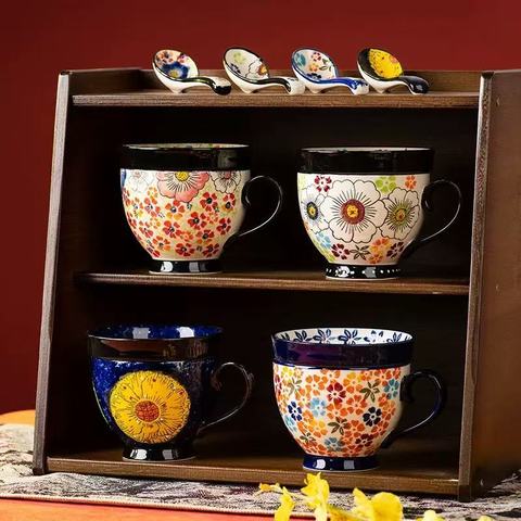 M-Vintage-Ceramic-Coffee-Cup-and-Dish.jpg_480x480.jpg Vintage Ceramic Coffee Cup and Dish Set