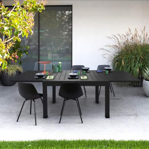 Brown Aluminium Garden Dining Set