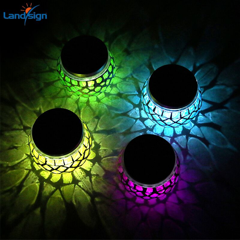Mosaic Solar Table Light Outdoor Waterproof