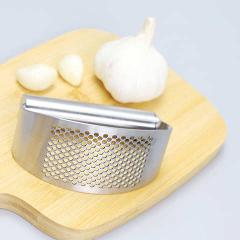 Stainless Steel Garlic Press Mincer Tool