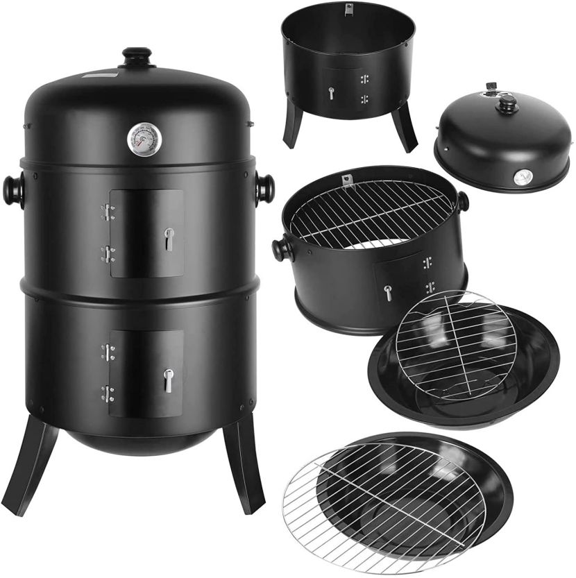 Vertical LFGB Smoker Grill