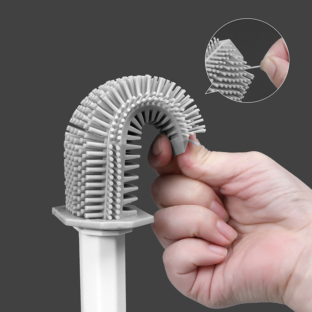 Prismatic Silicone Toilet Brush