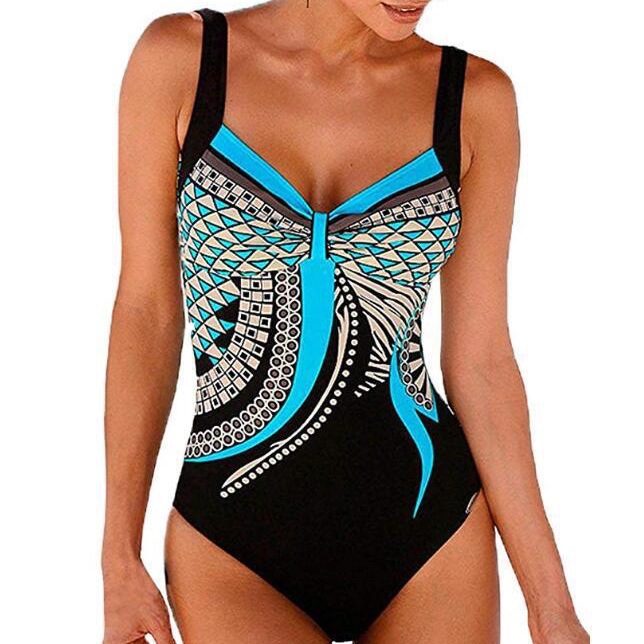Retro Print One Piece