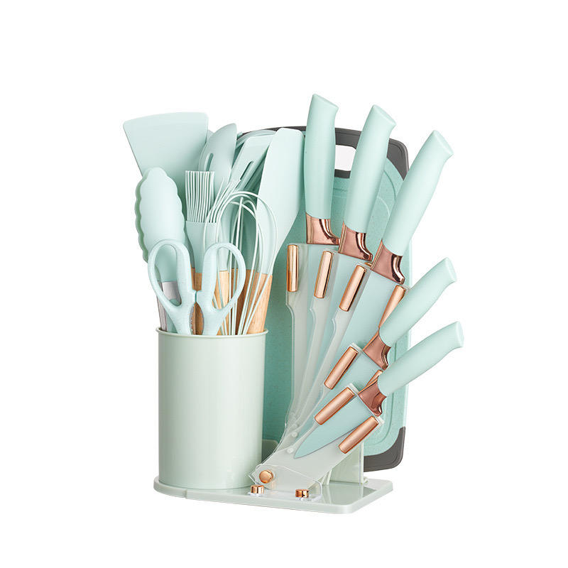 19 Pcs Silicone Set Spatula Spoon