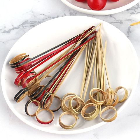 Bamboo Ring Napkin Tags Single